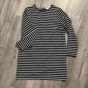Black and White Striped Dress